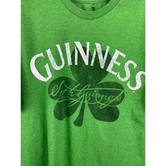 Guinness Stout Shirt Men's M Green Short Sleeve Beer Brewery Irish Pub Bar - Picture 2 of 9